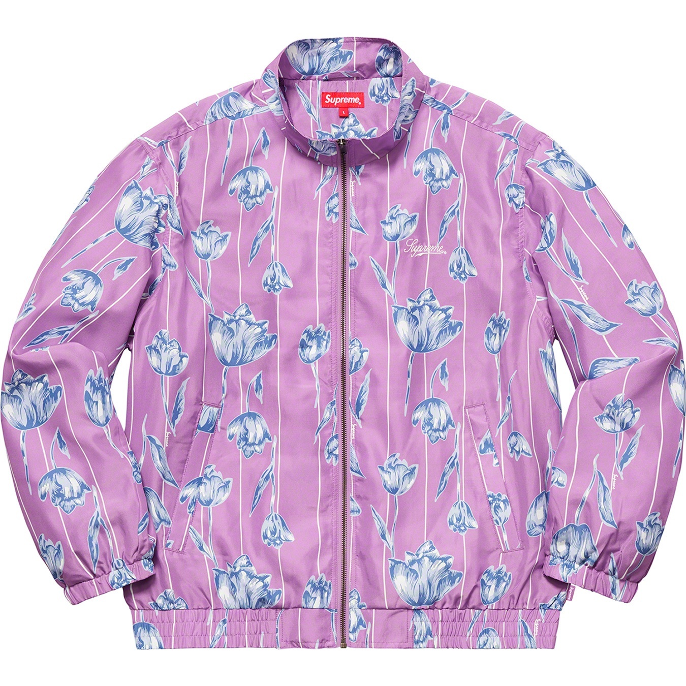 Floral Silk Track Jacket view 8